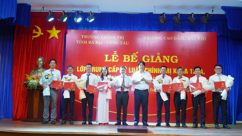 Bế giảng và trao bằng tốt nghiệp lớp Trung cấp Lý luận chính trị K123A, khóa học 2023-2024