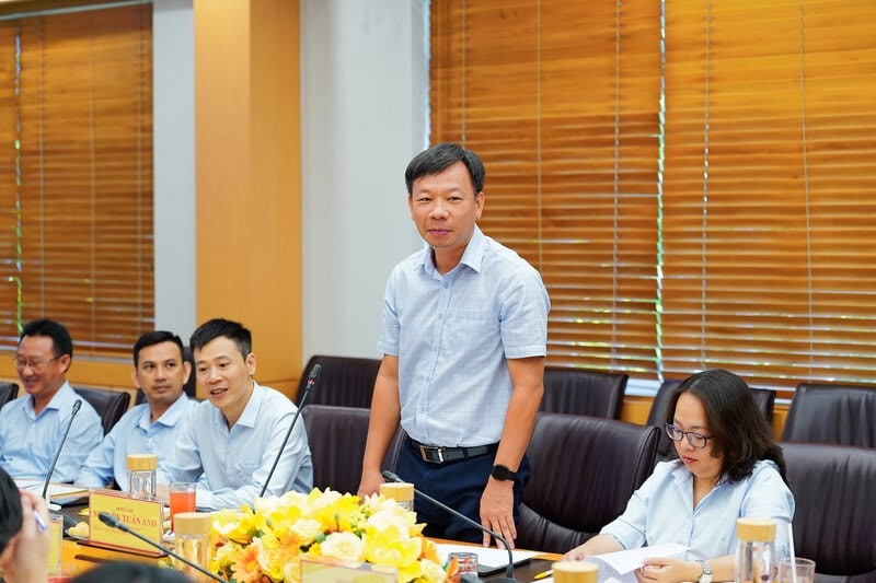 Đồng chí Nguyễn Tuấn Anh – Phó Tổng Giám đốc PVCFC phát biểu tại buổi làm việc