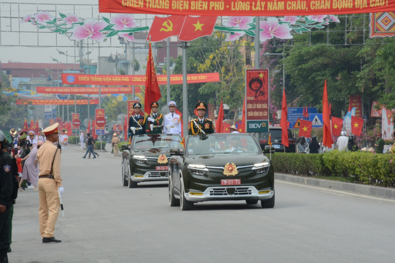 Thành phố Điện Biên Phủ rực rỡ cờ hoa, sẵn sàng cho lễ kỷ niệm chiến thắng lịch sử