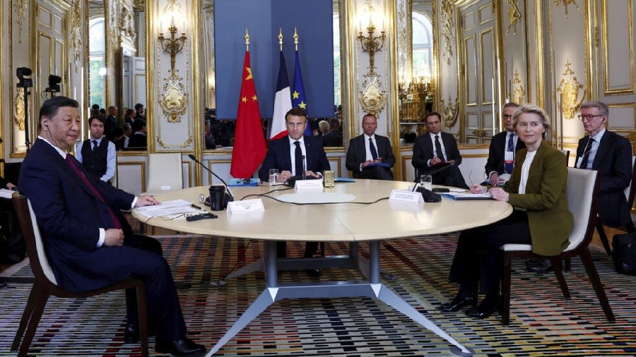 Có gì trong cuộc họp ba bên của Chủ tịch Trung Quốc Tập Cận Bình, Tổng thống Pháp Emmanue Macron và lãnh đạo EU?