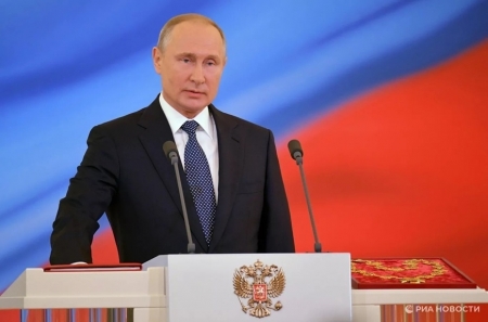 Ông Putin tuyên thệ nhậm chức Tổng thống Nga nhiệm kỳ 5