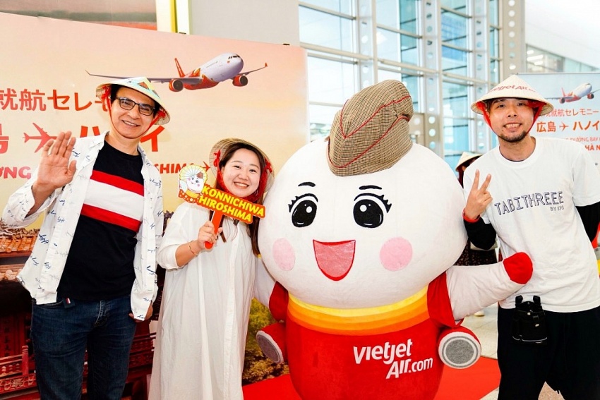 Vietjet khai trương đường bay giữa Hà Nội và Hiroshima