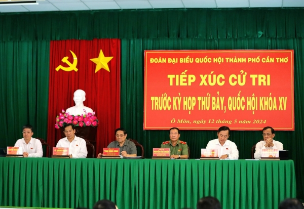 Thủ tướng Phạm Minh Chính thông tin tới cử tri về tiến độ chuỗi dự án Lô B - Ô Môn