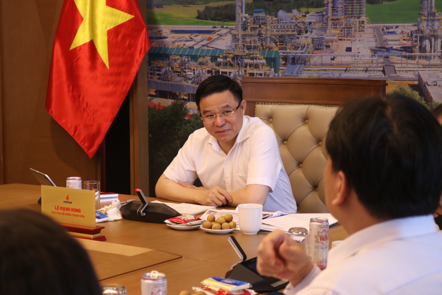 Chủ tịch HĐTV Petrovietnam Lê Mạnh Hùng làm việc với PV Drilling về chiến lược, kế hoạch dài hạn