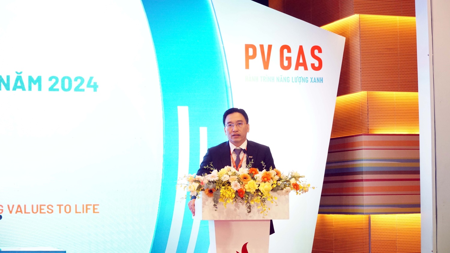 Chủ tịch HĐQT PV GAS Nguyễn Thanh Bình phát biểu