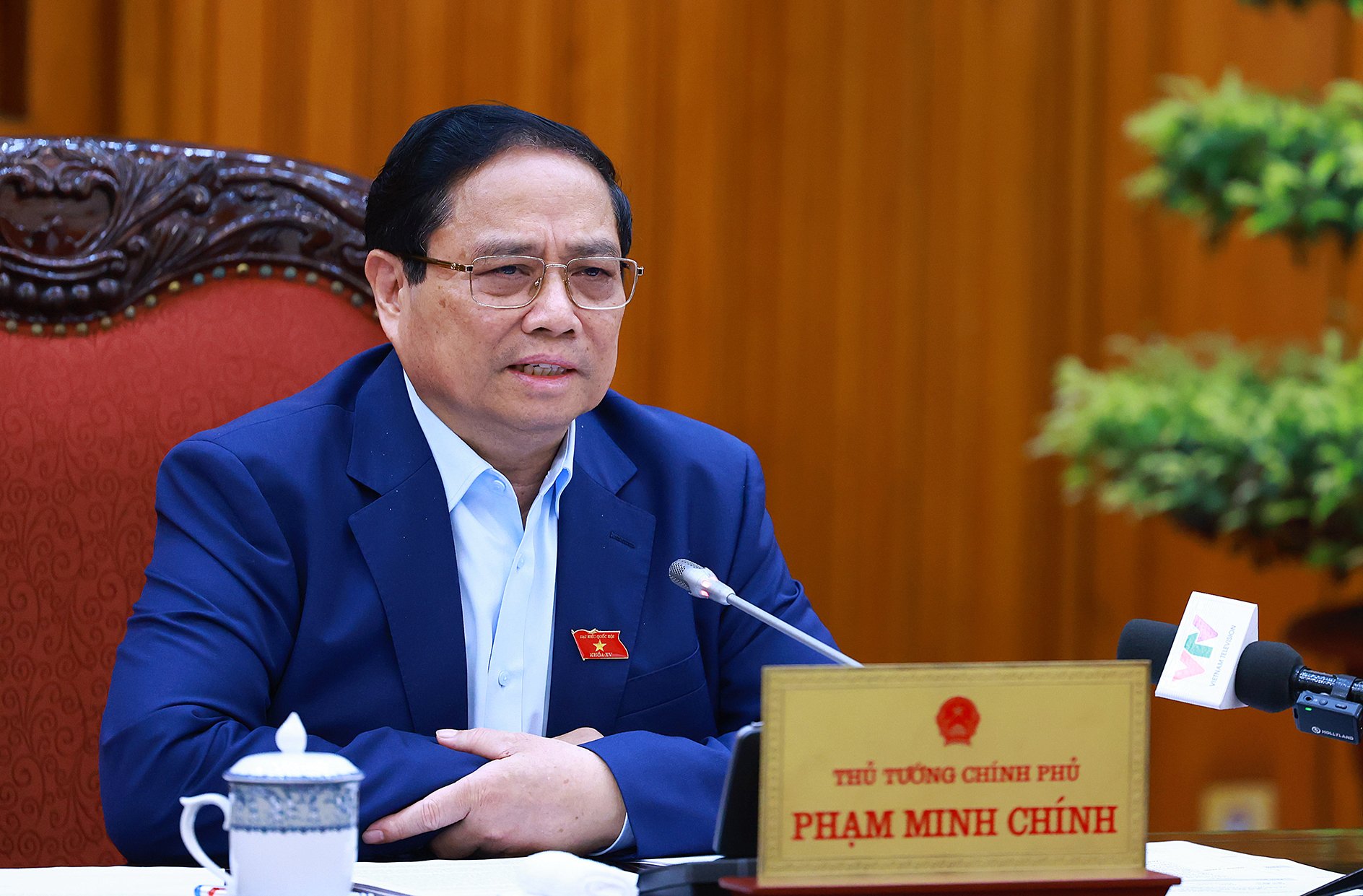 Thủ tướng Phạm Minh Chính: Phấn đấu tăng trưởng đạt cận trên, lạm phát ở cận dưới so với mục tiêu- Ảnh 1.