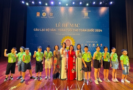 Hà Nội: Đoàn học sinh quận Ba Đình xuất sắc giành nhiều giải cao trong cuộc thi CLB Văn - Toán tuổi thơ toàn quốc 2024