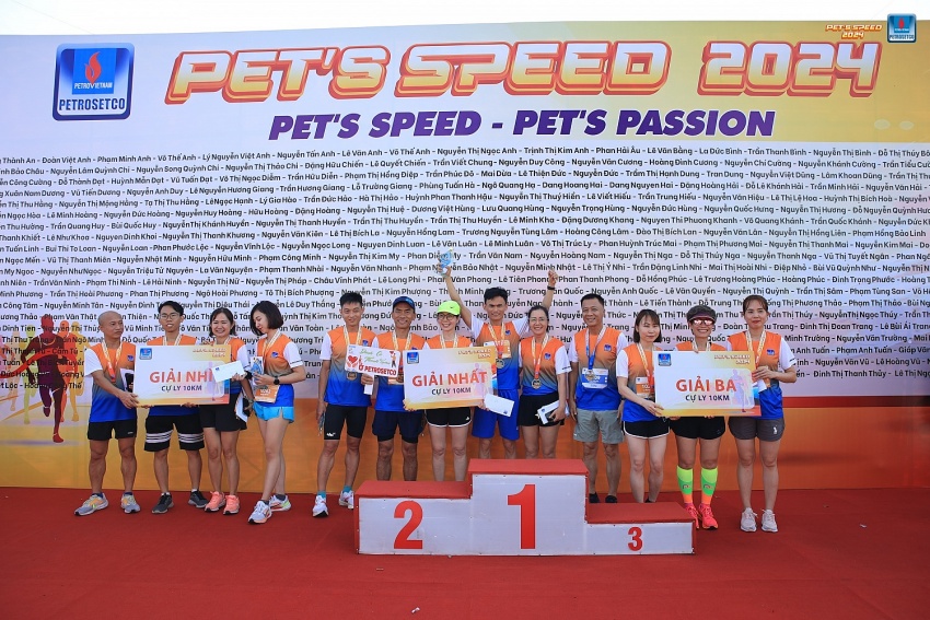 Giải chạy PET’S SPEED 2024 chào mừng 28 năm Ngày thành lập PETROSETCO