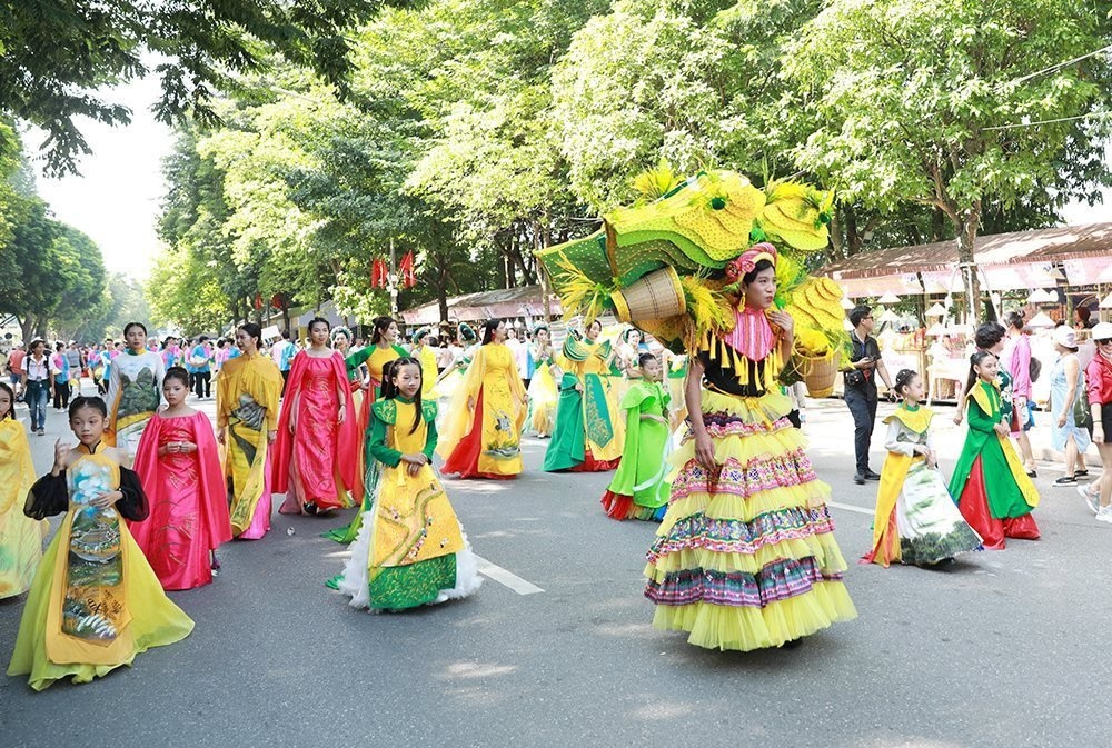 Một hoạt động văn hóa tại Festival Thu Hà Nội lần 1.