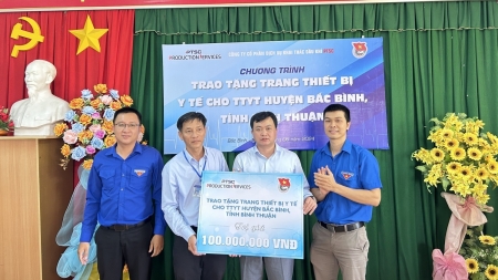 Tuổi trẻ PPS thực hiện an sinh xã hội và tập huấn công tác Đoàn năm 2024 tại Bình Thuận