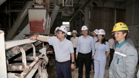 Đoàn công tác Petrovietnam làm việc tại Công ty Phân bón Hàn Việt
