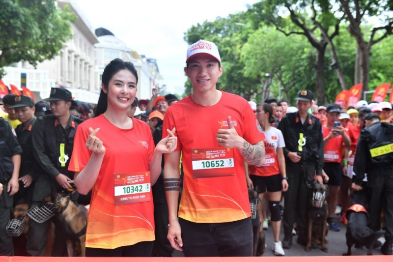 Hoa hậu Ngọc Hân tham gia giải chạy "Vì cộng đồng không ma túy"