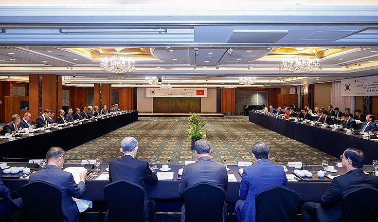 Thủ tướng thúc đẩy "những chân trời hợp tác mới" với các tập đoàn hàng đầu Hàn Quốc