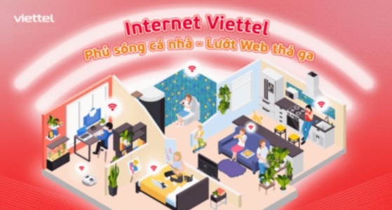 Đăng ký lắp đặt mạng wifi Viettel tại nhà chỉ từ 165.000đ/tháng