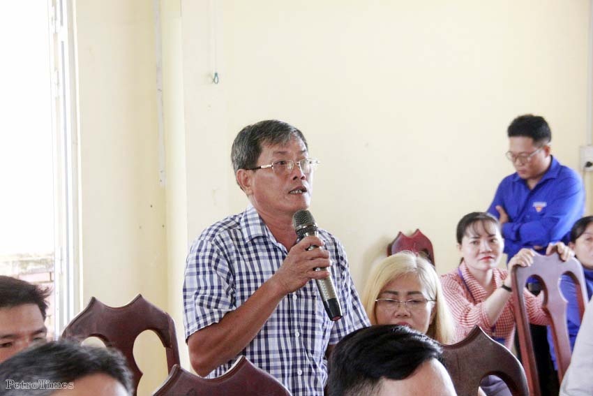 Đồng chí Lê Mạnh Hùng tiếp xúc cử tri xã Tân Bằng sau Kỳ họp thứ 7, Quốc hội khóa XV