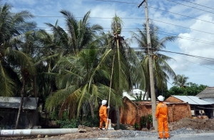 Điện lực Trà Vinh đảm bảo cấp điện an toàn, liên tục trong mùa mưa bão