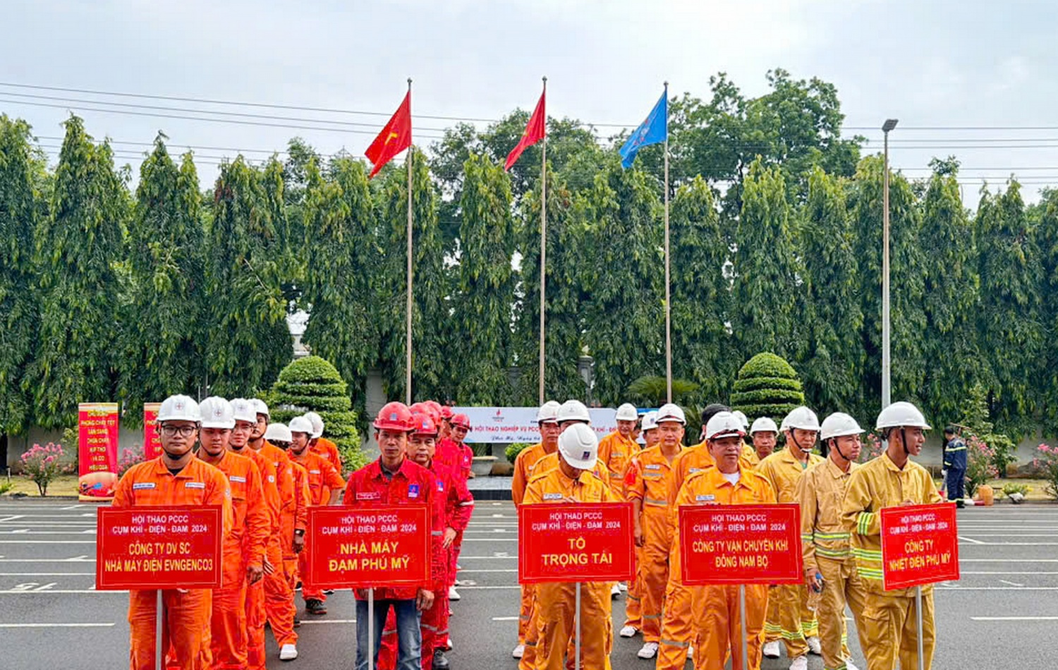 Lực lượng AT - PCCC cụm doanh nghiệp Khí – Điện – Đạm tỉnh Bà Rịa – Vũng Tàu