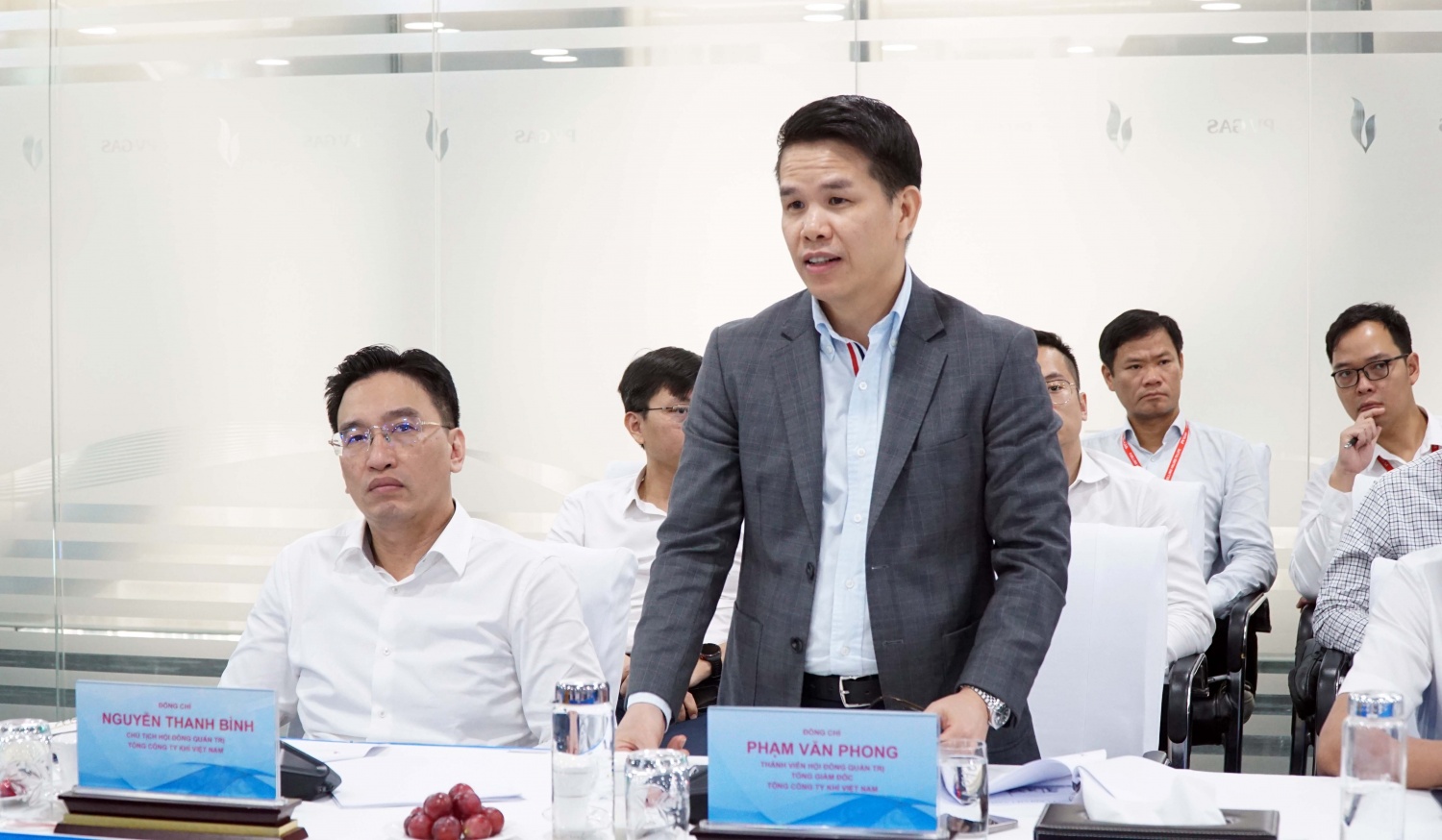 Tổng Giám đốc PV GAS Phạm Văn Phong báo cáo
