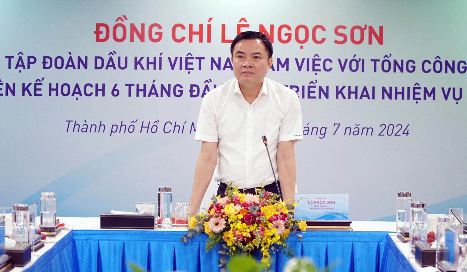Tổng Giám đốc Petrovietnam Lê Ngọc Sơn phát biểu chỉ đạo