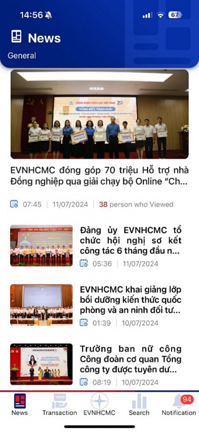 EVNHCMC ra mắt phiên bản mới ứng dụng EVNHCMC CSKH