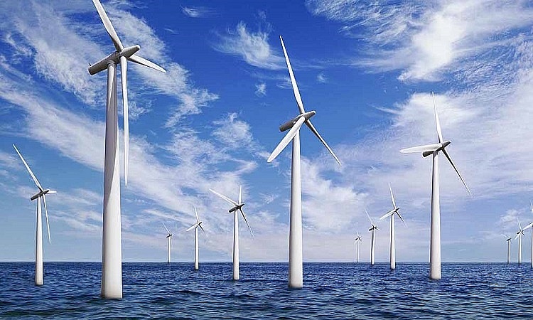 Trang trại điện gió Hornsea 2 ngoài khơi Vương quốc Anh - Ảnh: Internet