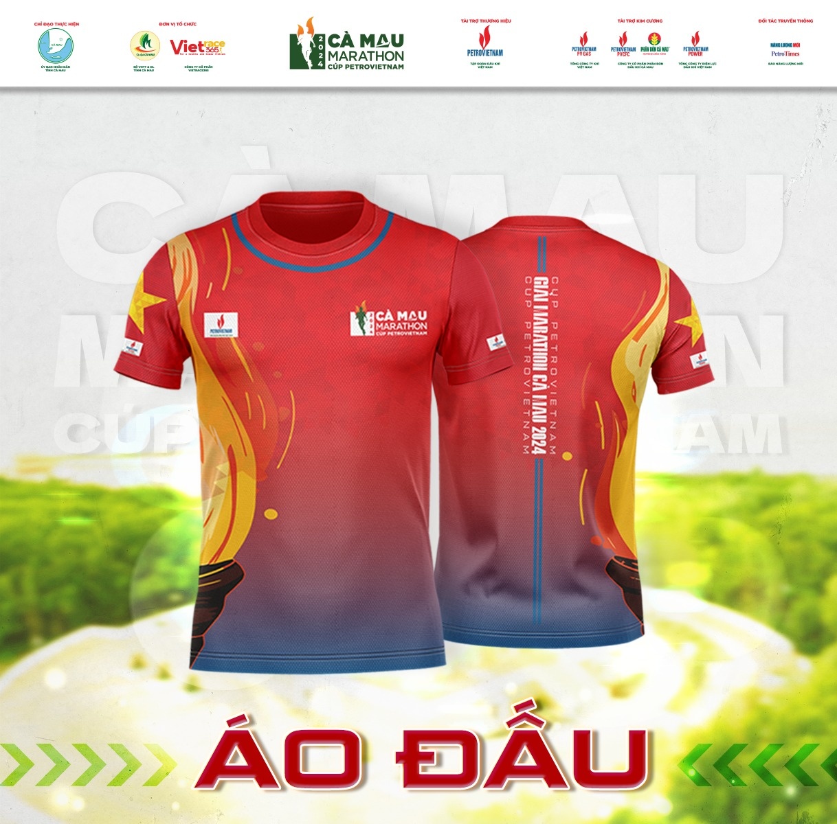 Công bố mẫu áo đấu của giải Marathon - Cà Mau 2024 Cúp Petrovietnam
