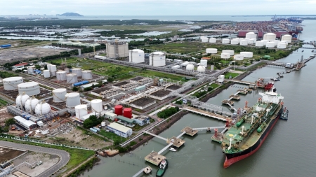 Toàn cảnh kho cảng PV GAS Vũng Tàu