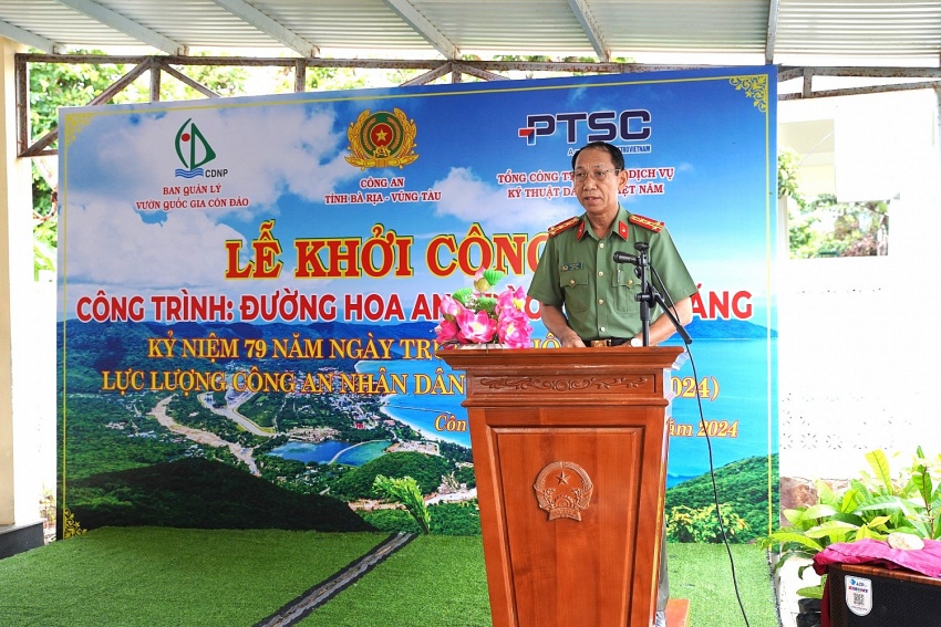 PTSC phối hợp khởi công tuyến đường hoa anh đào - bằng lăng tại Vườn Quốc gia Côn Đảo