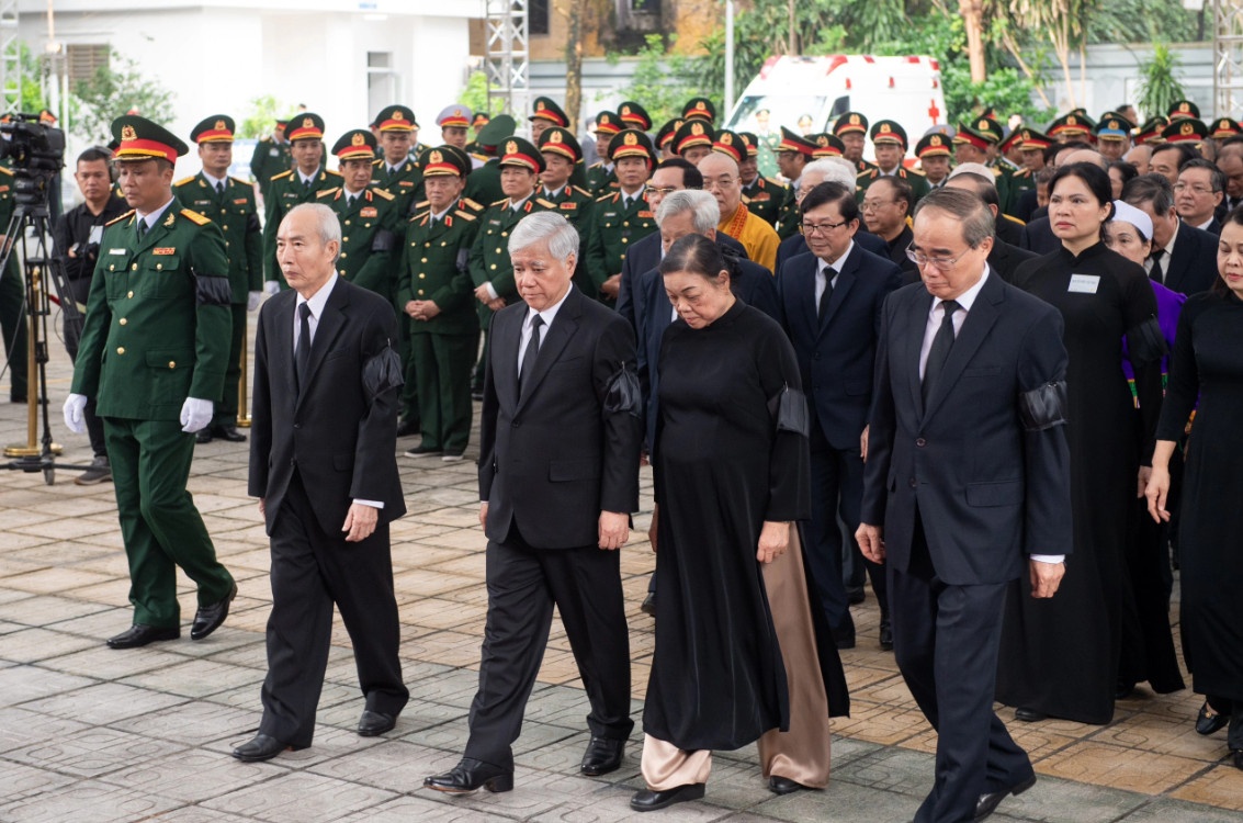 Đoàn Ủy ban Trung ương Mặt trận Tổ quốc Việt Nam vào viếng Tổng Bí thư Nguyễn Phú Trọng.