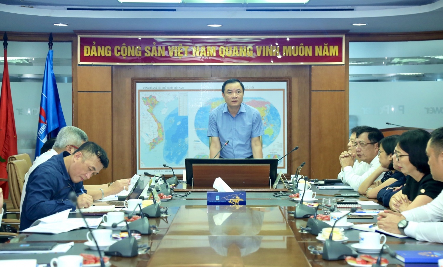 Tổng Giám đốc Petrovietnam Lê Ngọc Sơn làm việc với PV Power