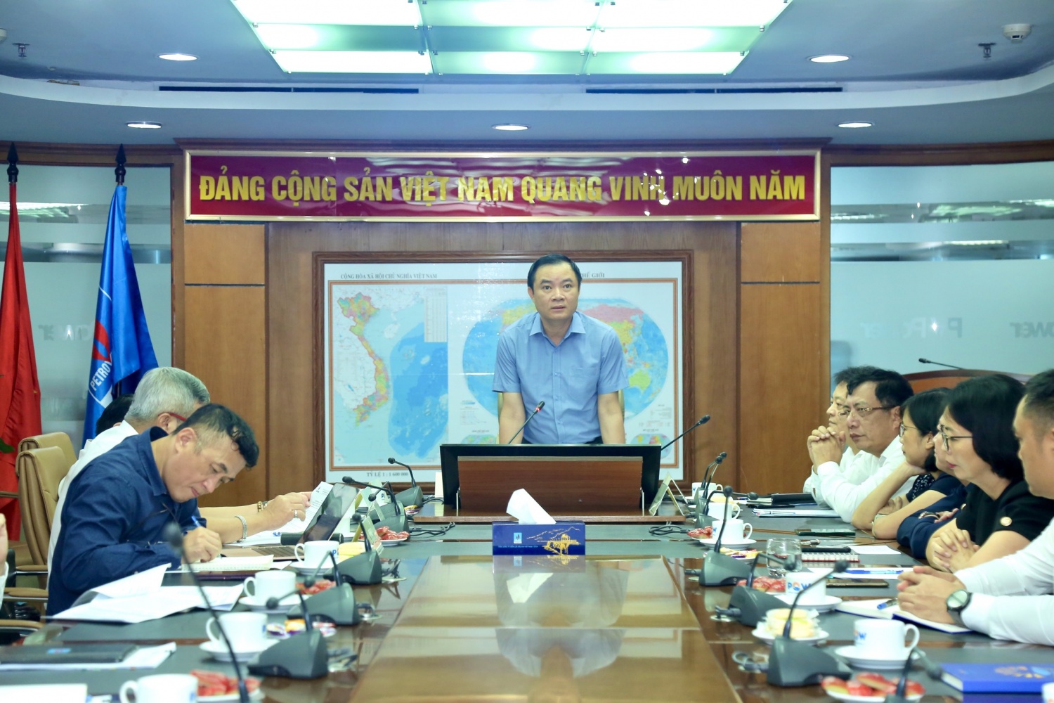 Tổng Giám đốc Petrovietnam Lê Ngọc Sơn làm việc tại PV Power