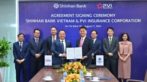 Ngân hàng Shinhan Việt Nam và Tổng công ty Bảo hiểm PVI ký kết hợp tác chiến lược