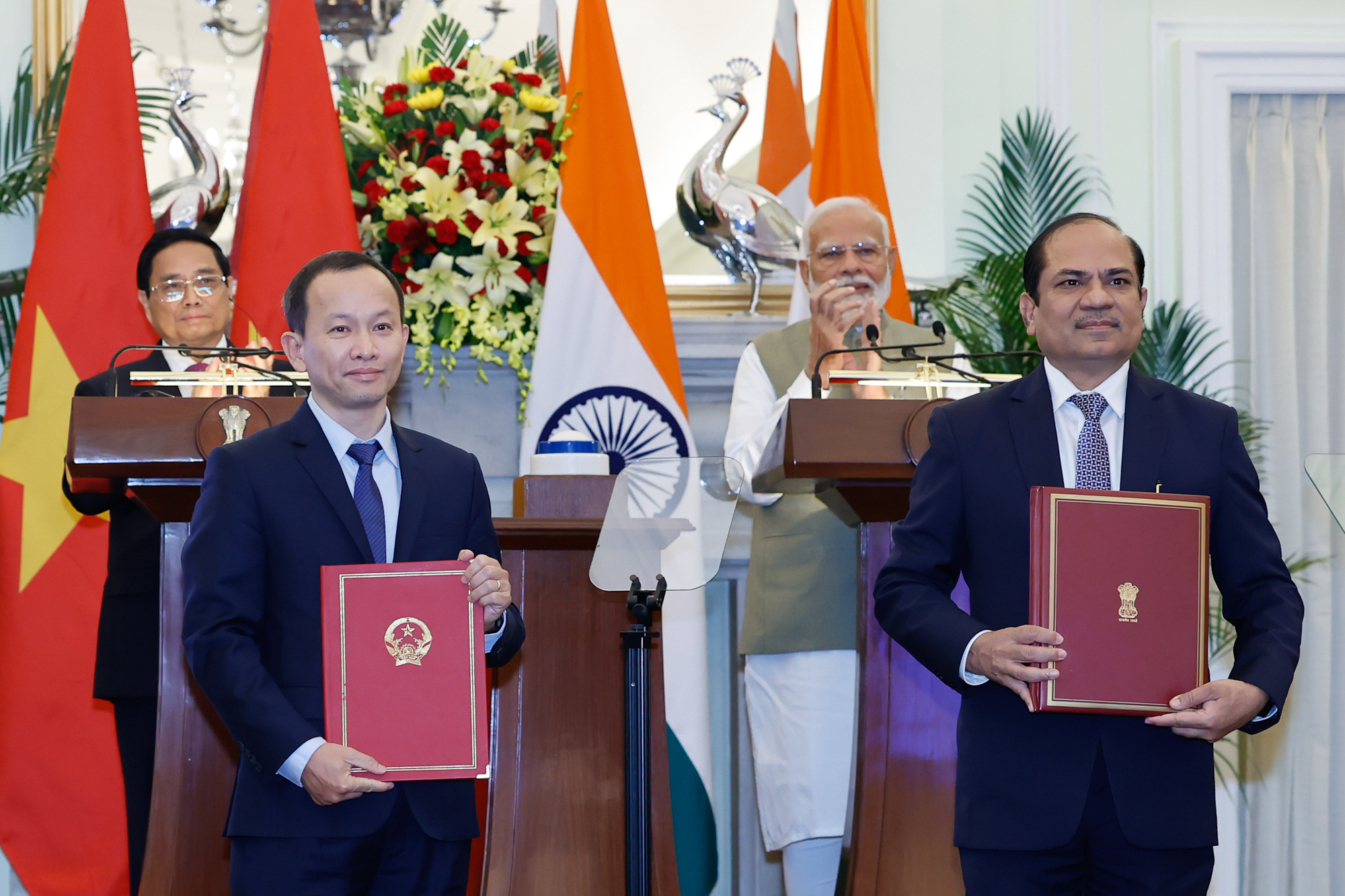 Thủ tướng Phạm Minh Chính hội đàm với Thủ tướng Ấn Độ- Ảnh 6.