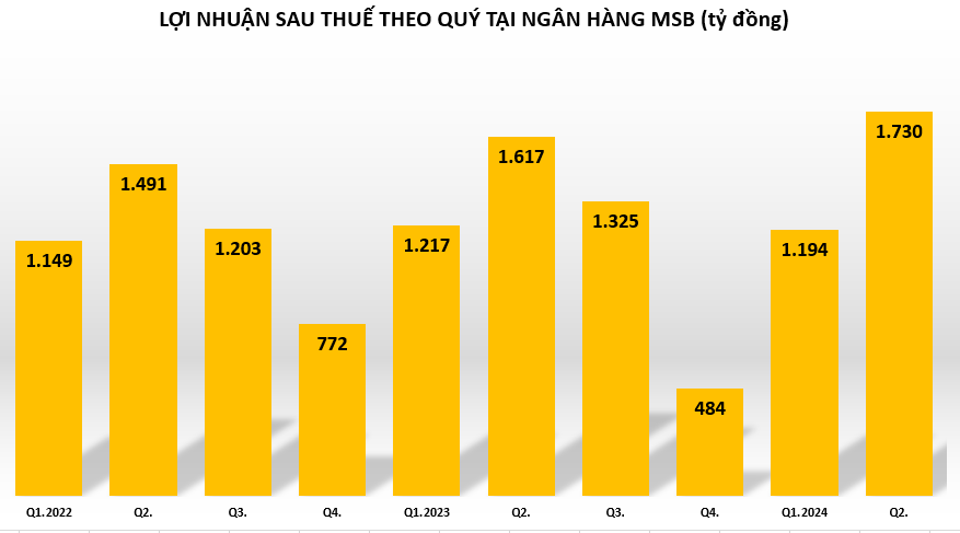 Nợ có khả năng mất vốn tại MSB tăng cao