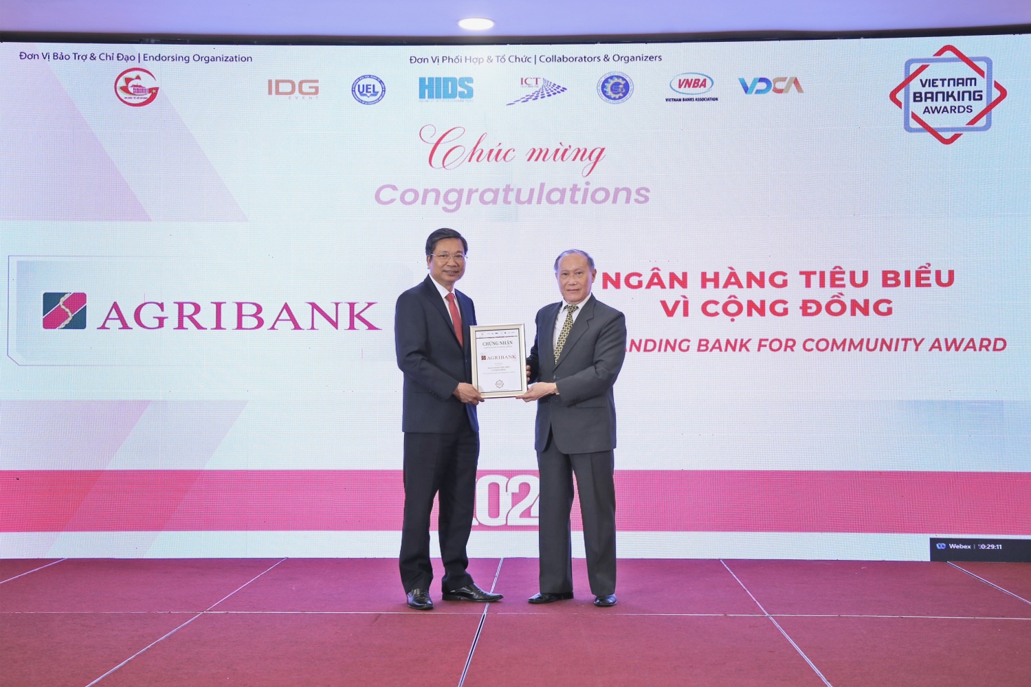 Agribank được vinh danh 3 giải thưởng Ngân hàng Việt Nam tiêu biểu 2024