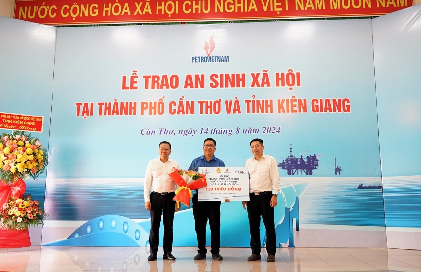 Petrovietnam ủng hộ 6 tỷ đồng xây nhà Đại đoàn kết tại Cần Thơ và Kiên Giang