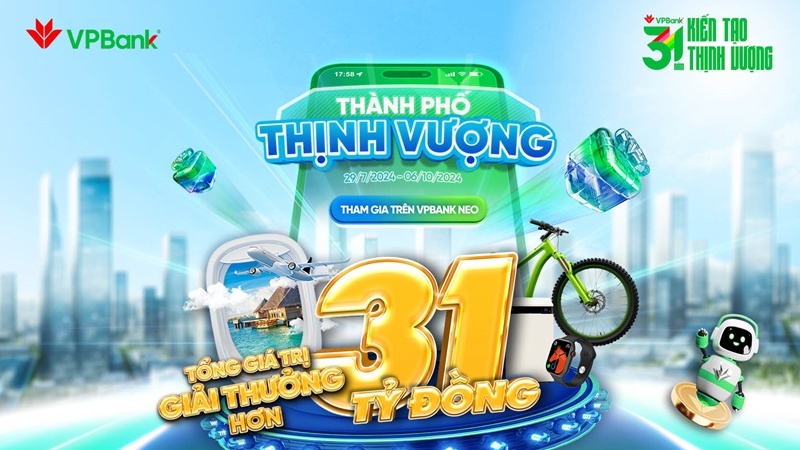 VPBank dành tặng cho khách hàng 31 tỷ đồng quà tặng dịp sinh nhật