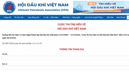 Cuộc thi tìm hiểu về Hội Dầu khí Việt Nam chính thức bắt đầu