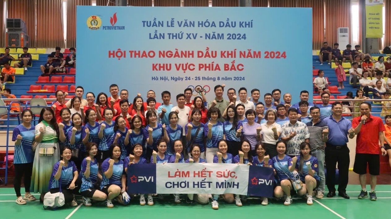 Công đoàn PVI tích cực tham gia Hội thao ngành Dầu khí khu vực phía Bắc năm 2024