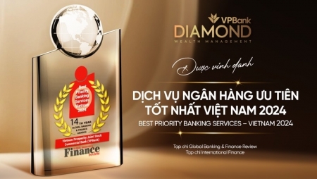 VPBank đồng thời được 2 tổ chức quốc tế uy tín vinh danh “Dịch vụ ngân hàng ưu tiên tốt nhất Việt Nam”