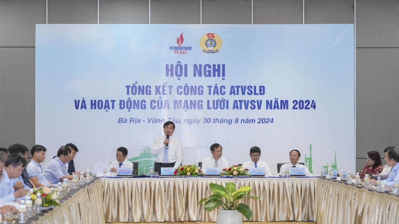 PV GAS tổ chức Hội nghị tổng kết công tác ATVSLĐ và mạng lưới ATVSV năm 2024