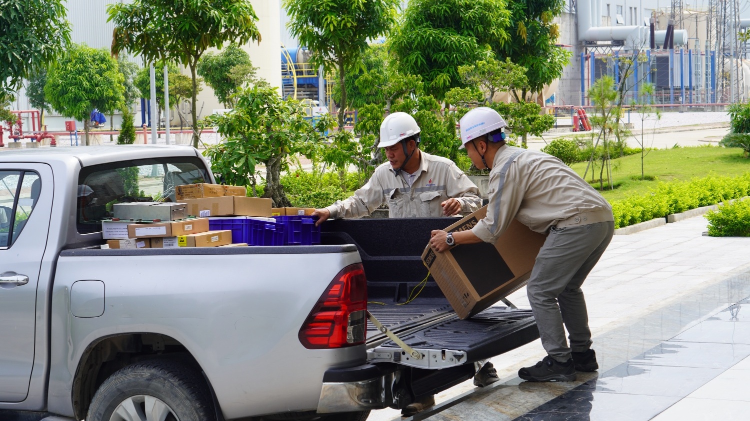 [Chùm ảnh] Nhà máy Nhiệt điện Thái Bình 2: Chủ động, sẵn sàng ứng phó với “siêu bão" Yagi