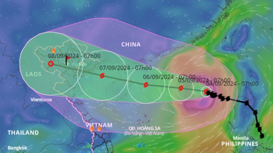 Đêm 6/9, siêu bão Yagi sẽ đổ bộ vào miền Bắc