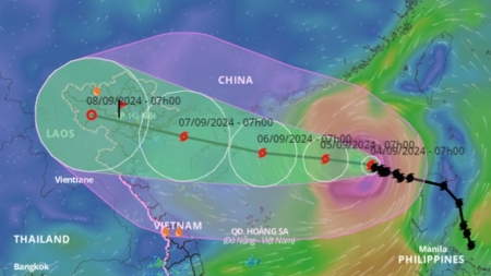Đêm 6/9, siêu bão Yagi sẽ đổ bộ vào miền Bắc
