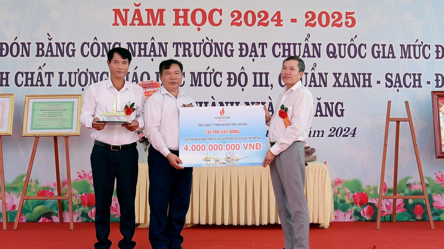 Khánh thành các trường học tại Nam Định và Thái Bình do PVEP tài trợ