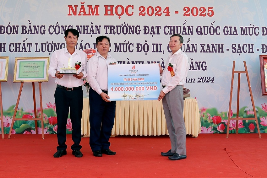 Khánh thành các trường học tại Nam Định và Thái Bình do PVEP tài trợ