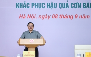 Thủ tướng chủ trì Hội nghị khắc phục hậu quả bão số 3