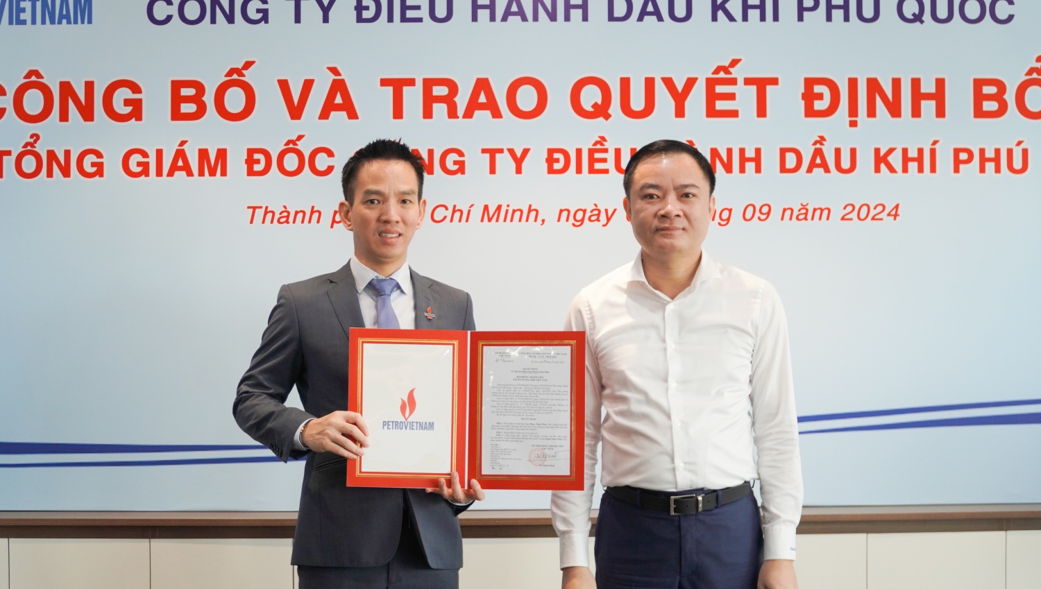 Bổ nhiệm ông Phạm Xuân Phúc làm Tổng Giám đốc Công ty Điều hành Dầu khí Phú Quốc