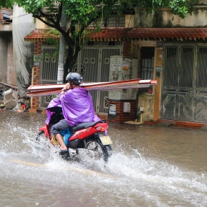 [Chùm ảnh] Hà Nội ngập úng diện rộng sau ảnh hưởng của cơn bão số 3 (Yagi)