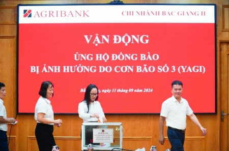 Agribank chung sức cùng các địa phương và người dân khắc phục hậu quả của cơn bão số 3